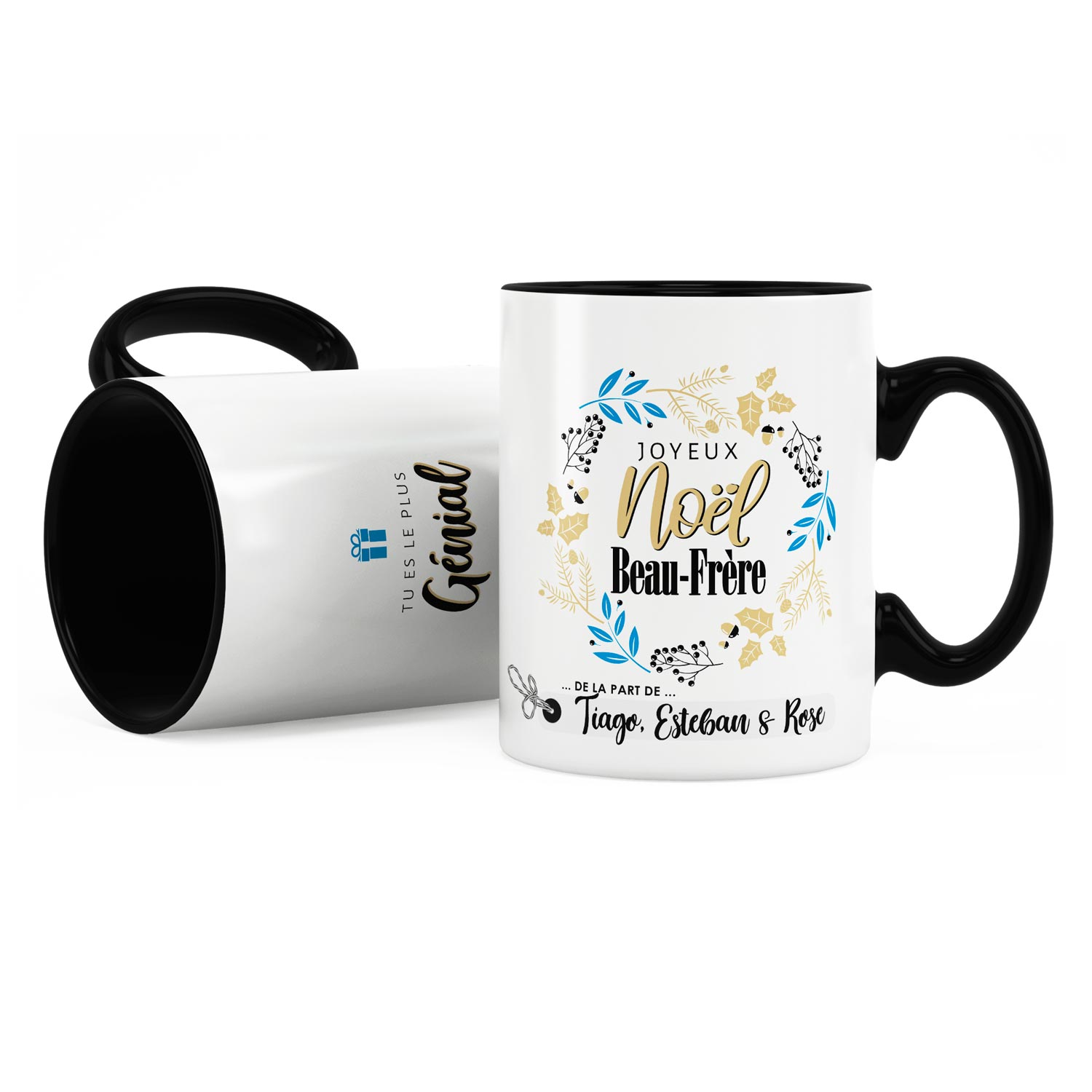 Cadeau beau papa. Mug personnalisé joyeux noël - Joli Mug