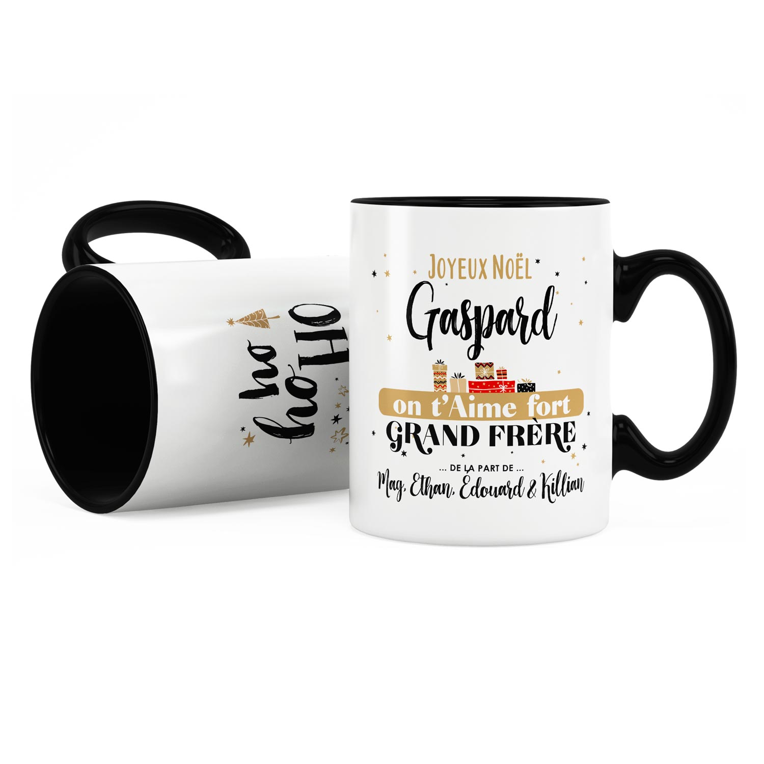 Cadeau noël pour frère. Mug personnalisé grand frère on t'aime