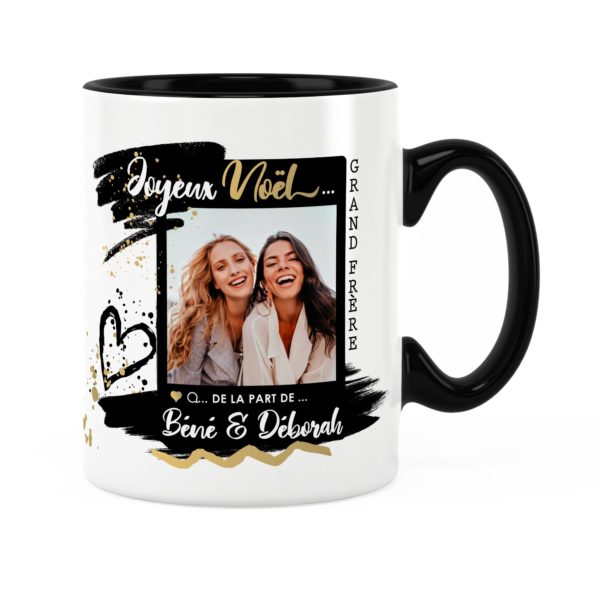 Cadeau grand-frère pour noël | Idée cadeau mug noël avec prénom