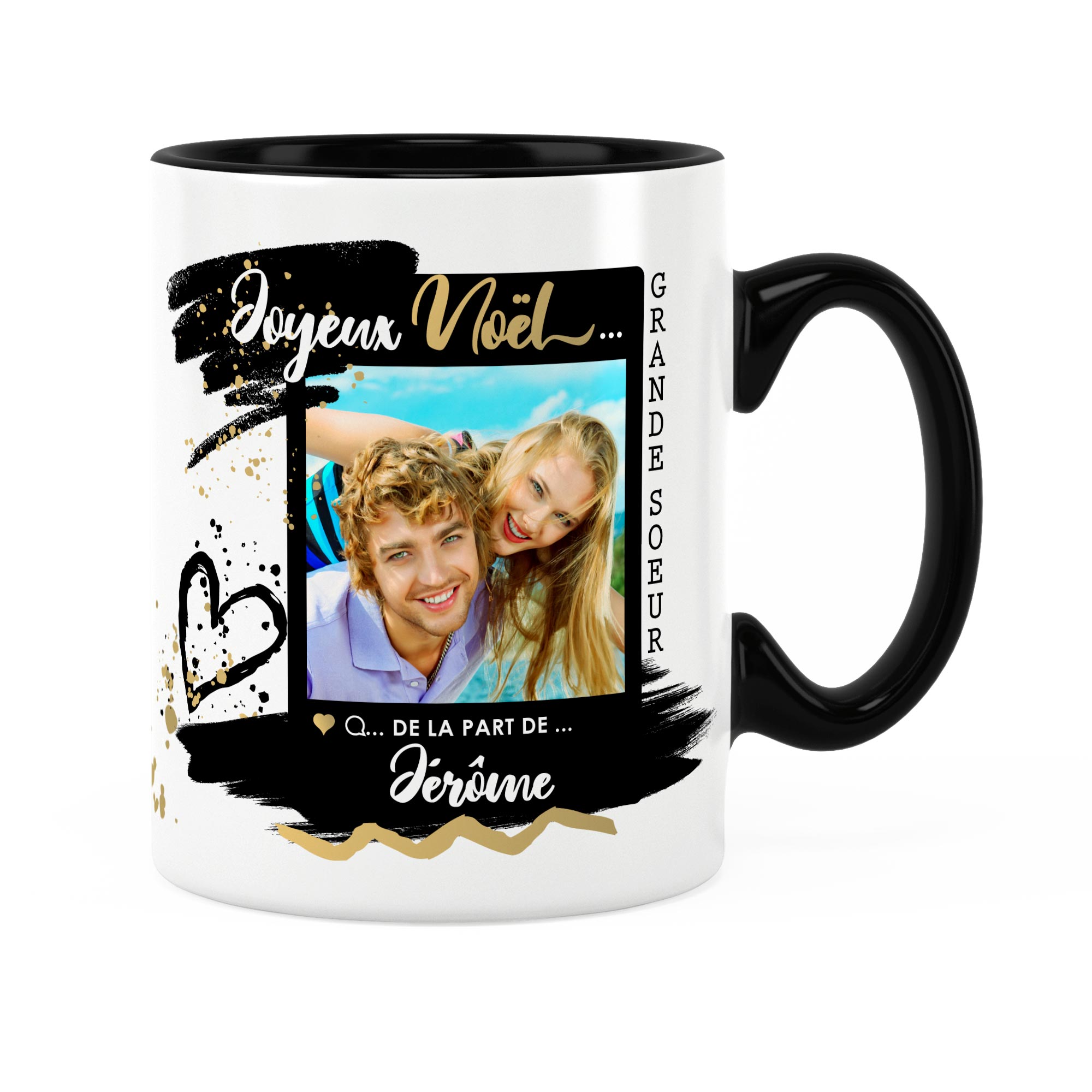 Cadeau grande-sœur  Idée cadeau mug sœur avec prénom