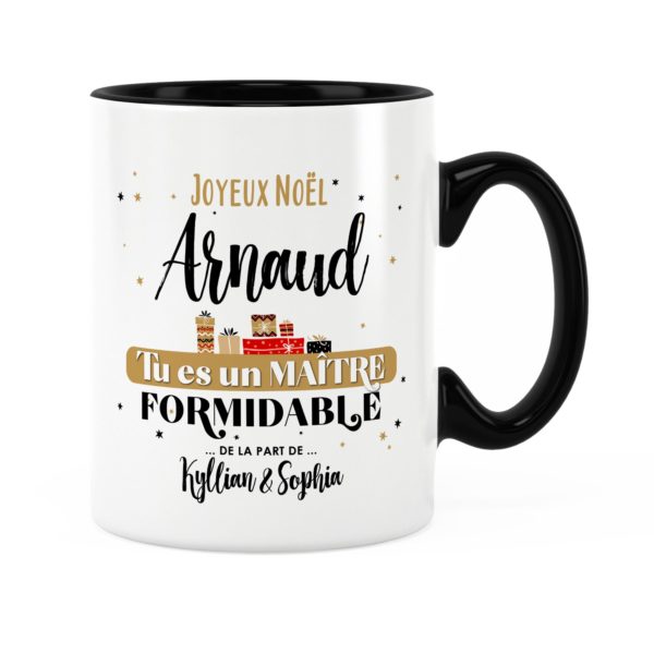 Cadeau noël maître | Idée cadeau mug noël maître formidable