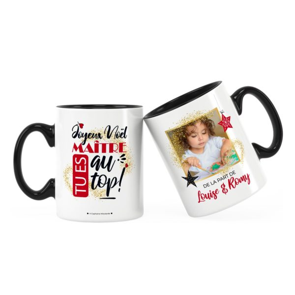 Cadeau maître pour noël | Idée cadeau mug maître au top