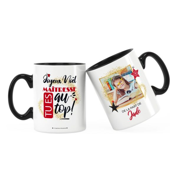 Cadeau maîtresse pour noël | Idée cadeau mug maîtresse au top