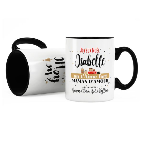 Cadeau noël maman | Idée cadeau mug noël maman on t'aime