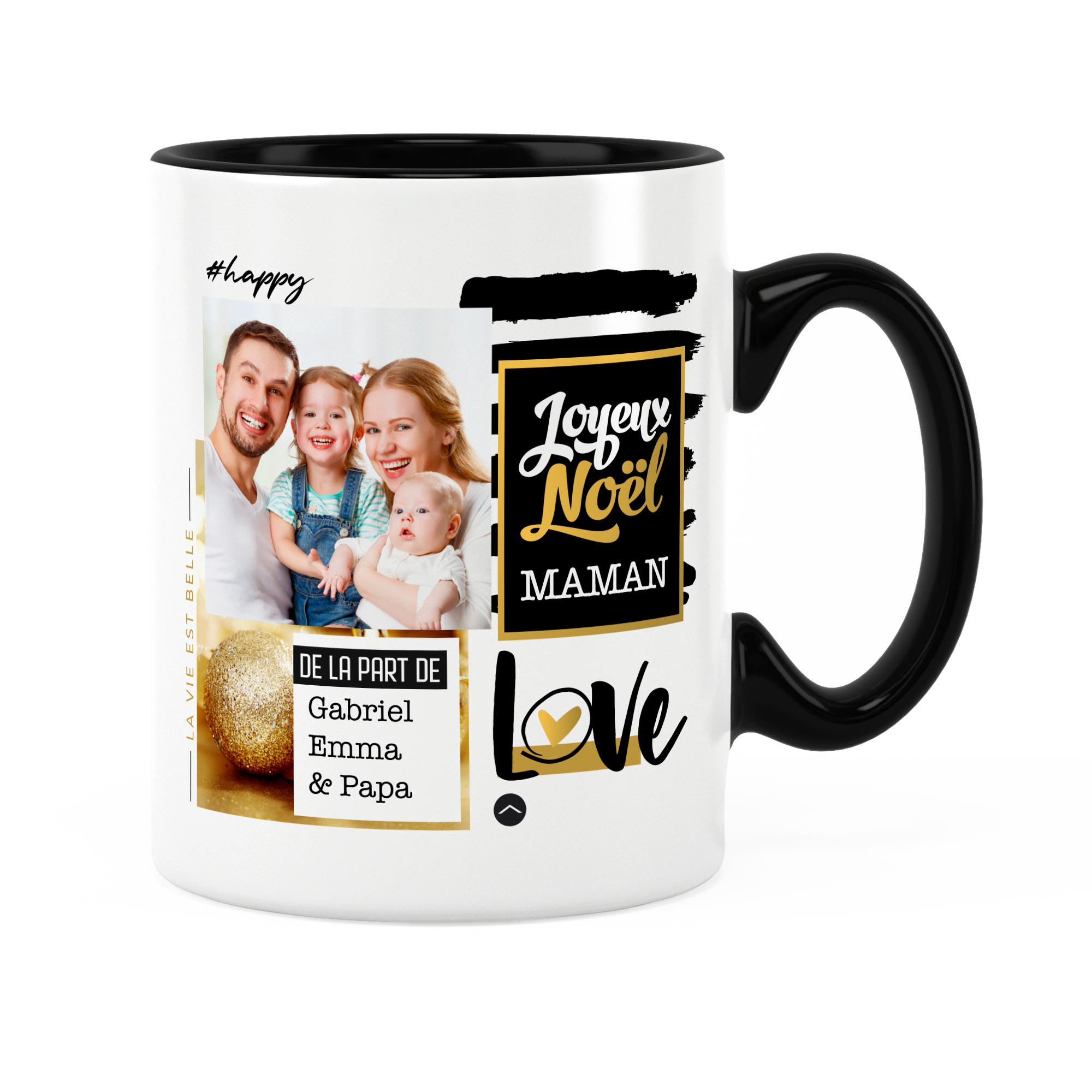 Cadeau amie. Mug joyeux noël ma meilleure amie - Joli Mug