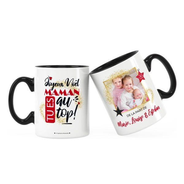 Cadeau maman pour noël | Idée cadeau mug maman au top