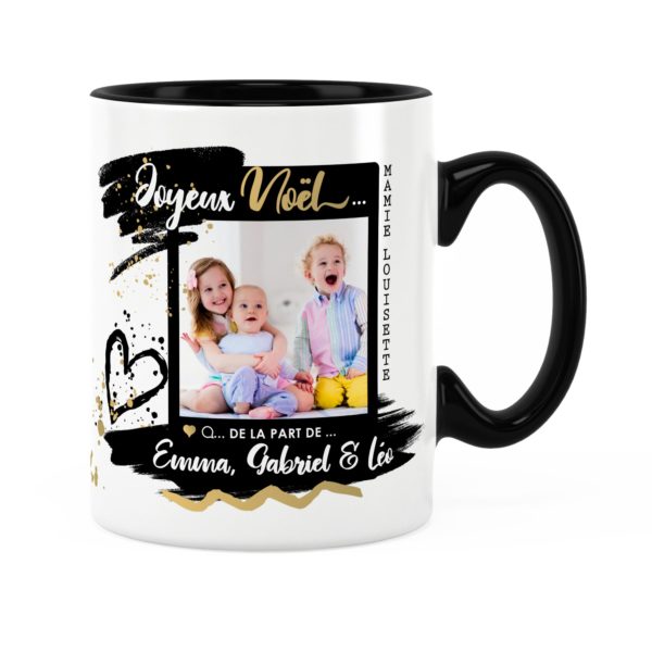 Cadeau mamie pour noël | Idée cadeau mug photo et prénom