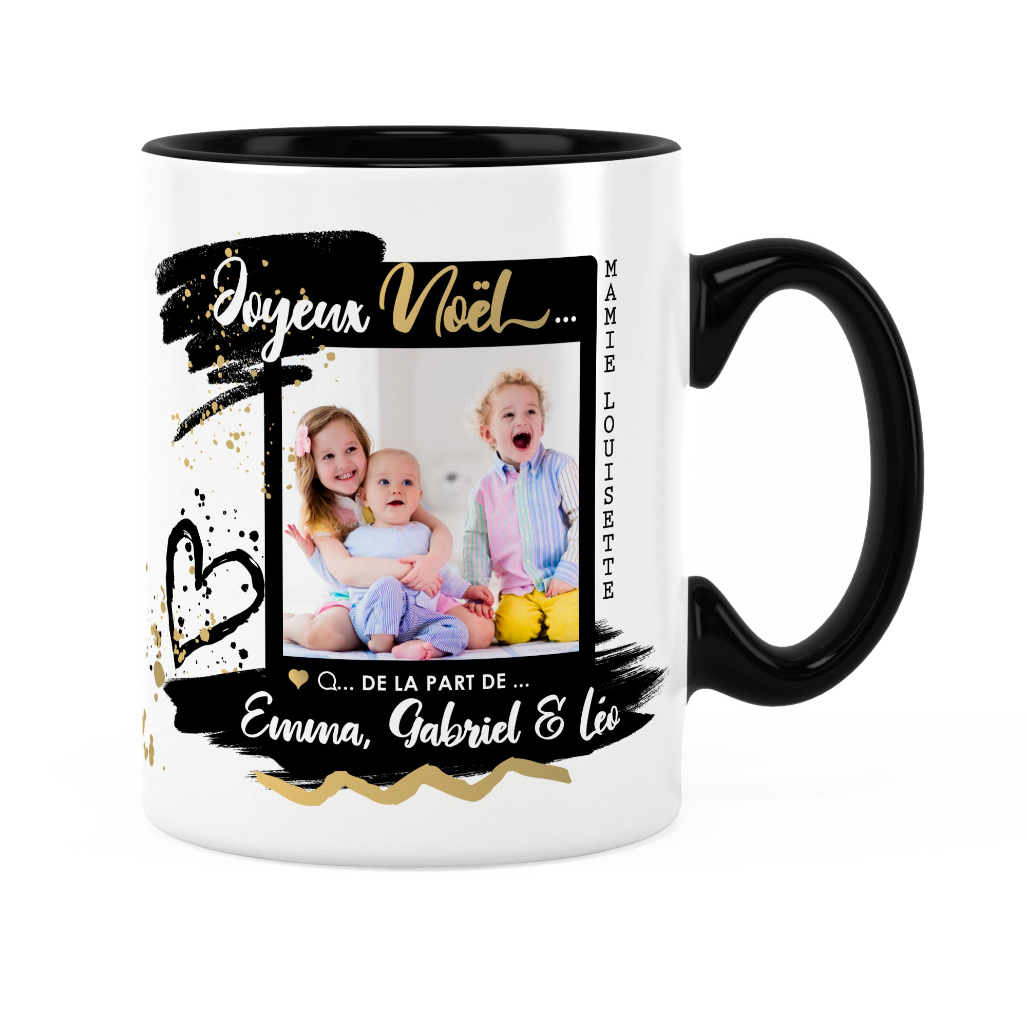 Cadeau noël belle-mère  Idée cadeau mug joyeux noël prénom