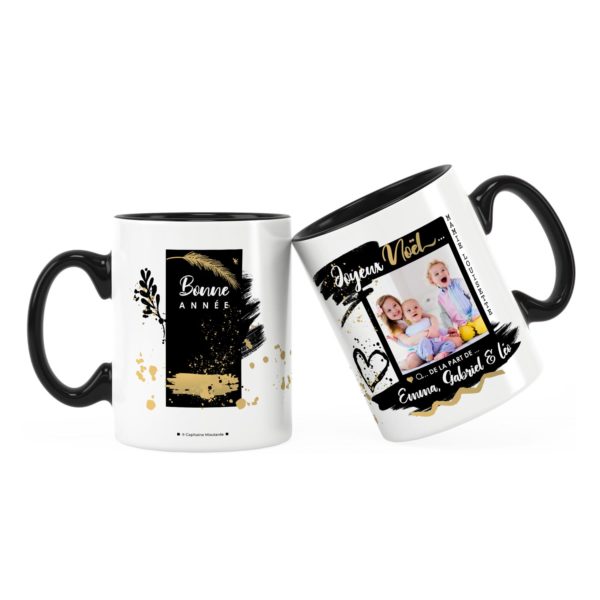 Cadeau mamie pour noël | Idée cadeau mug photo et prénom