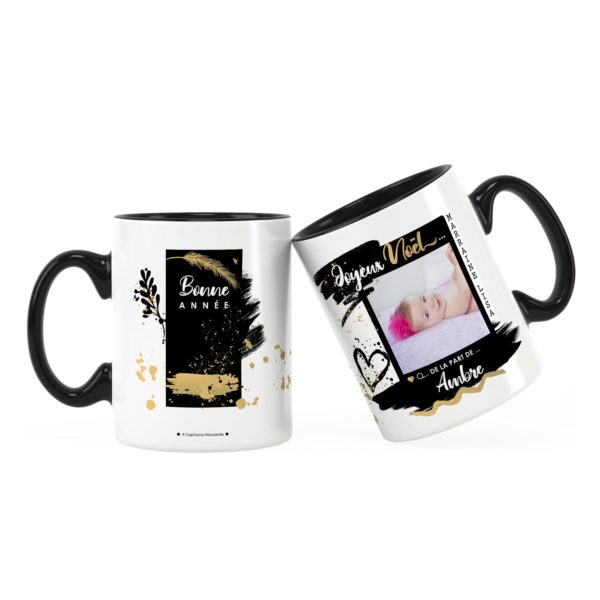 Cadeau marraine pour noël | Idée cadeau mug photo et prénom