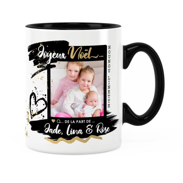 Cadeau nounou pour noël | Idée cadeau mug photo et prénom