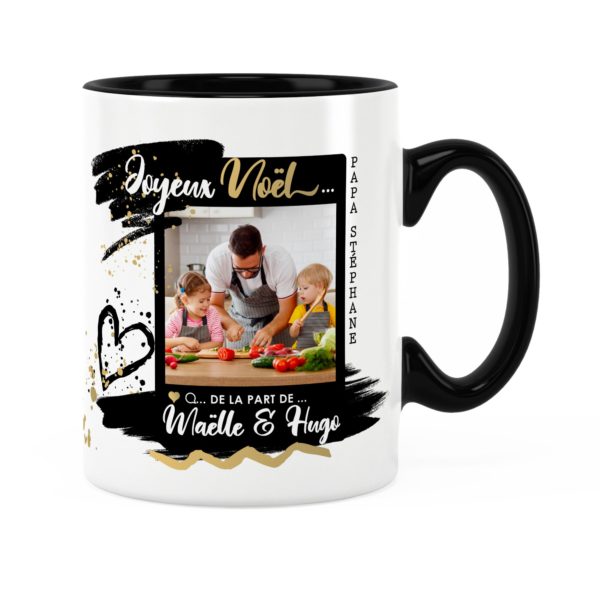 Cadeau papa pour noël | Idée cadeau mug photo et prénom