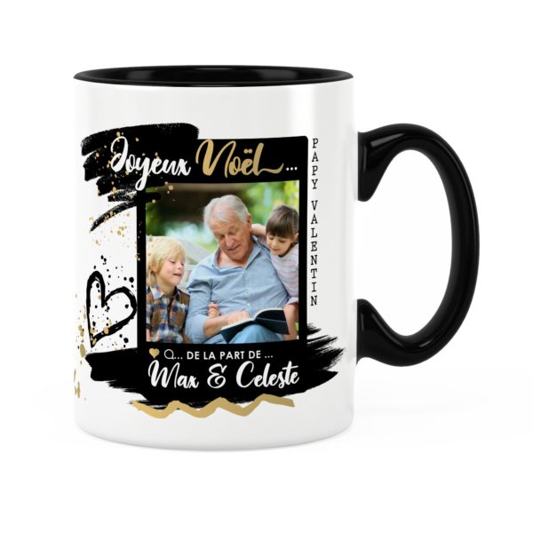 Cadeau papy pour noël | Idée cadeau mug photo et prénom