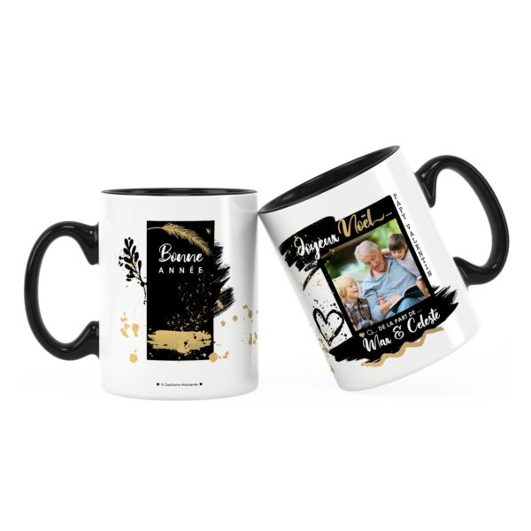 Cadeau papy pour noël | Idée cadeau mug photo et prénom