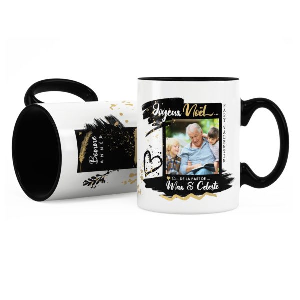 Cadeau papy pour noël | Idée cadeau mug photo et prénom