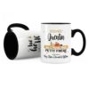 Cadeau noël petit-frère | Idée cadeau mug on t'aime prénom