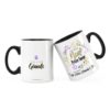 Cadeau noël petite-sœur | Idée cadeau mug joyeux noël avec prénom