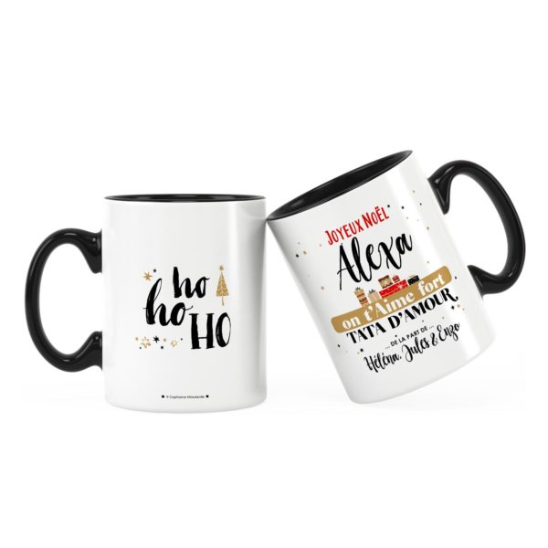 Cadeau noël tata | Idée cadeau mug on t'aime avec prénom