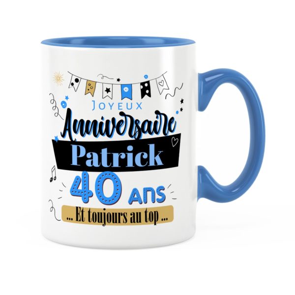 Cadeau anniversaire | Idée cadeau mug prénom anniversaire