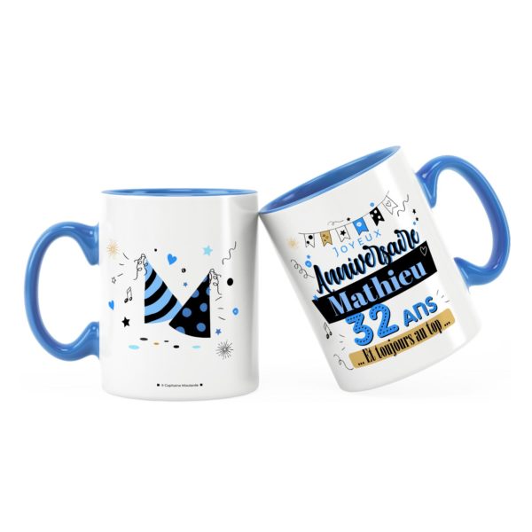 Cadeau anniversaire | Idée cadeau mug prénom anniversaire