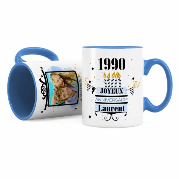 mug personnalisé anniversaire