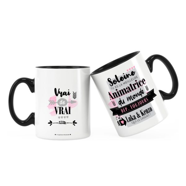 Cadeau animatrice | Idée cadeau de mug meilleure animatrice