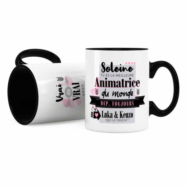 Cadeau animatrice | Idée cadeau de mug meilleure animatrice