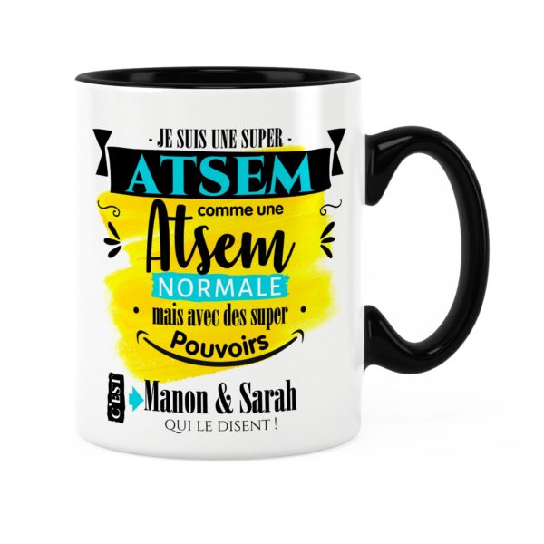 Cadeau pour atsem | Idée cadeau mug prénom super atsem