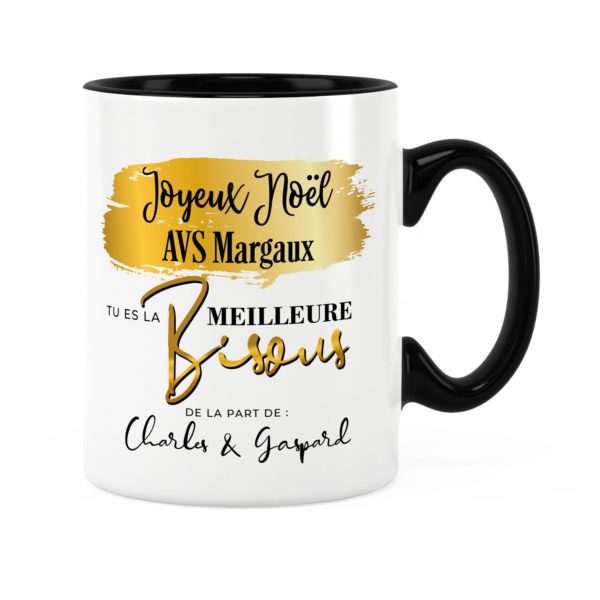 Cadeau noël avs | Idée cadeau mug avs joyeux noël avec prénom