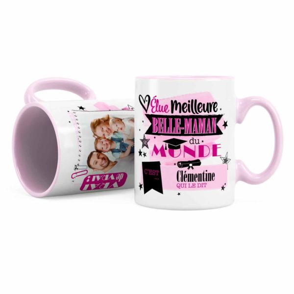 Cadeau belle-mère | Idée cadeau mug belle-mère avec prénom