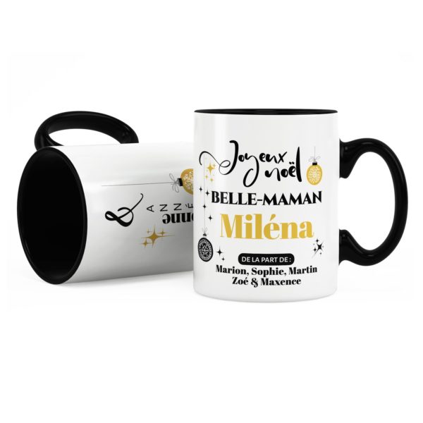 Cadeau belle-mère | Idée cadeau mug de noël avec prénom