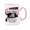Cadeau belle-soeur | Idée cadeau mug prénom belle-soeur en or