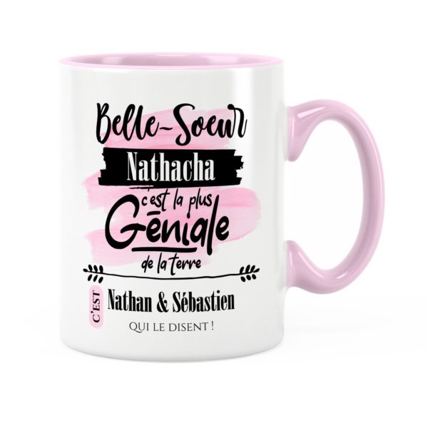 Cadeau belle-soeur | Idée cadeau mug prénom belle-soeur géniale