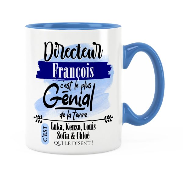 Cadeau directeur | Idée cadeau mug prénom directeur génial