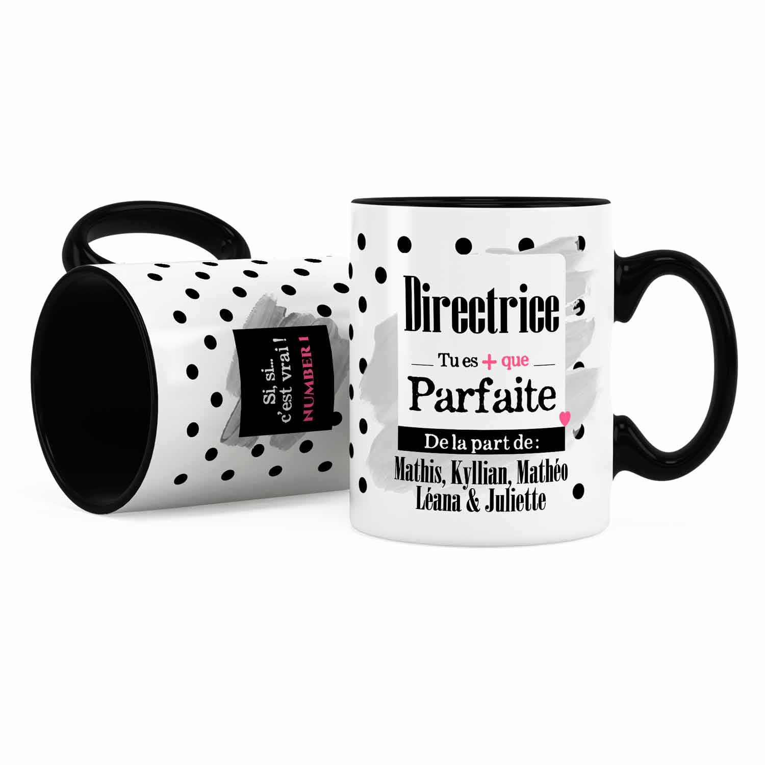 Mug copine - idée de cadeau pour les copines - mug personnalisable -  poignée à gauche ou à droite - cadeau de noël - Un grand marché