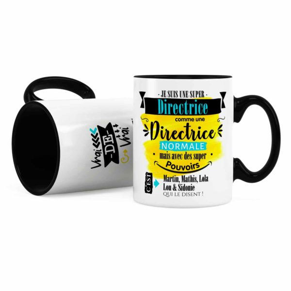 Cadeau directrice | Idée cadeau mug prénom super directrice