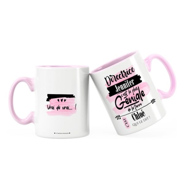 Cadeau directrice | Idée cadeau de mug directrice géniale