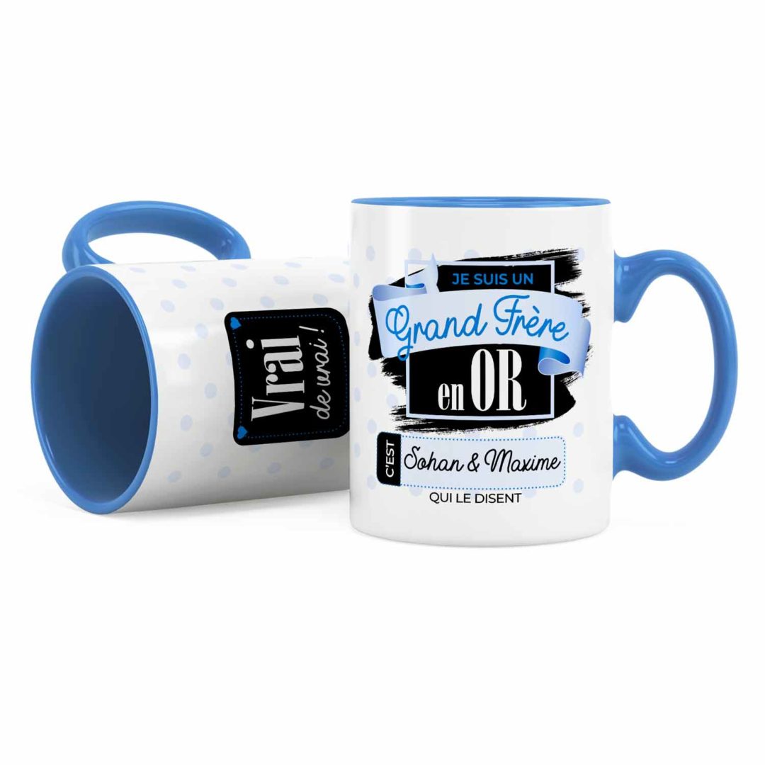 Cadeau grandfrère Idée cadeau de mug grandfrère en or