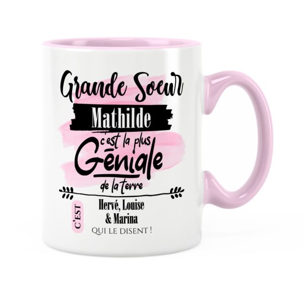 Cadeau grande-sœur | Idée cadeau mug sœur trop géniale