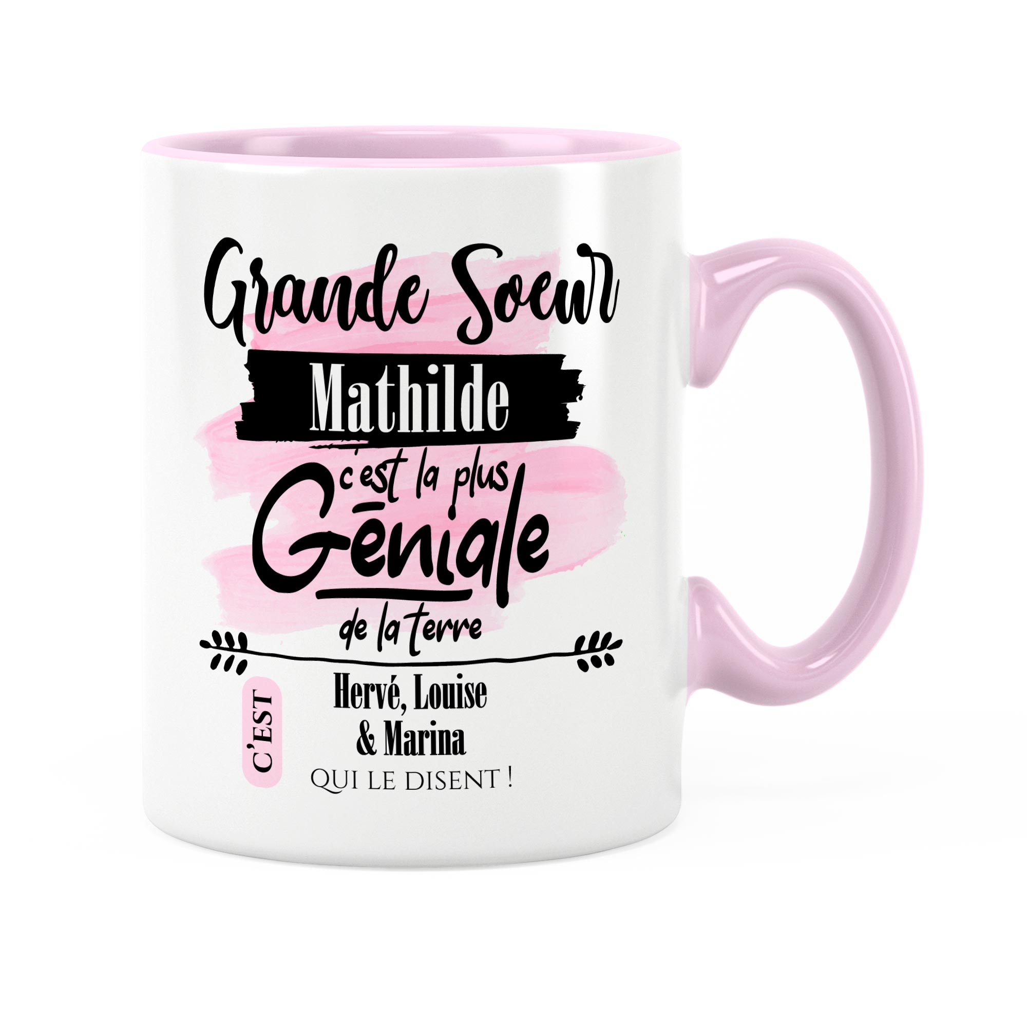 Cadeau grande-sœur  Idée cadeau mug grande-sœur en or