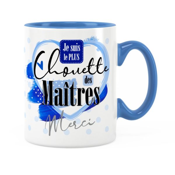 Cadeau maître | Idée cadeau mug prénom chouette maître