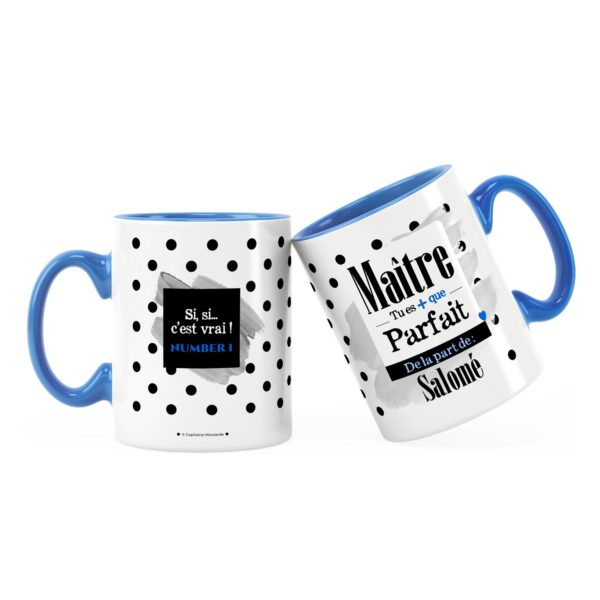 Cadeau maître | Idée cadeau de mug prénom maître parfait