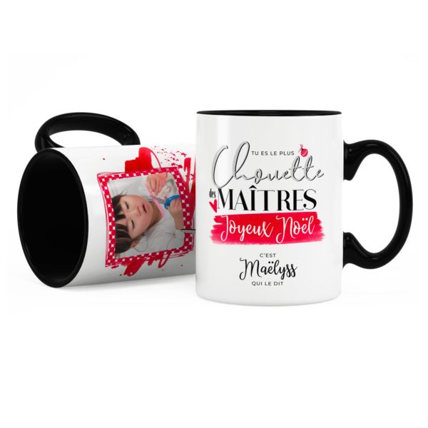 Cadeau noël pour maître | Idée cadeau mug noël avec prénom