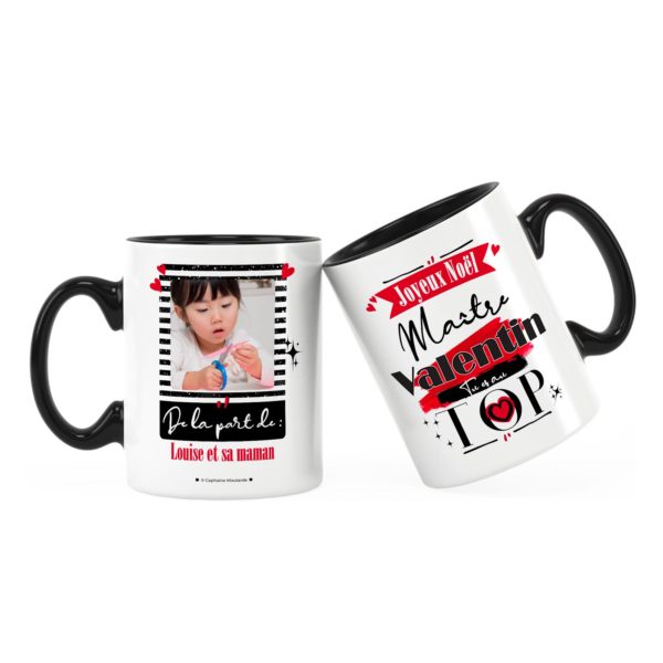 Cadeau maître | Idée cadeau mug joyeux noël avec prénom