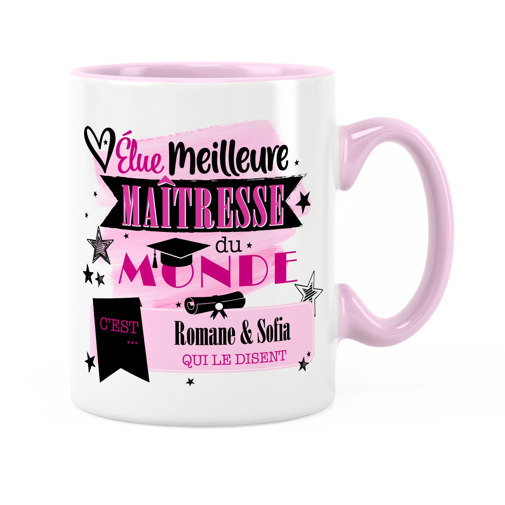 Mug Noël Nounou - Maîtresse - Atsem - Marraine - personnalisé - Cadeau de  Noël