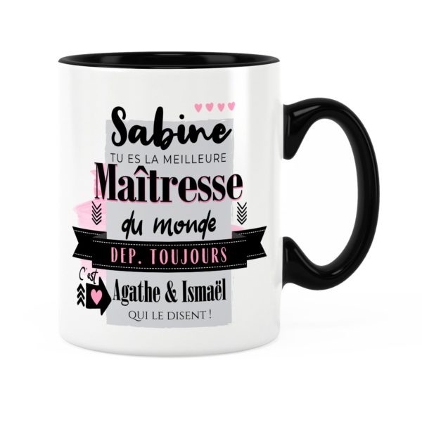 Cadeau maîtresse | Idée cadeau mug pour meilleure maîtresse