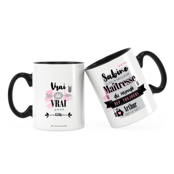 Cadeau maîtresse | Idée cadeau mug pour meilleure maîtresse