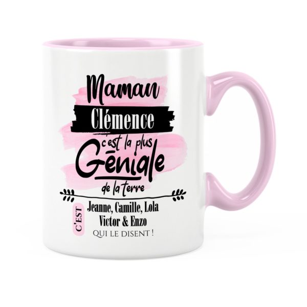 Cadeau maman | Idée cadeau de mug prénom maman géniale