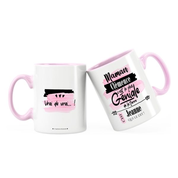 Cadeau maman | Idée cadeau de mug prénom maman géniale