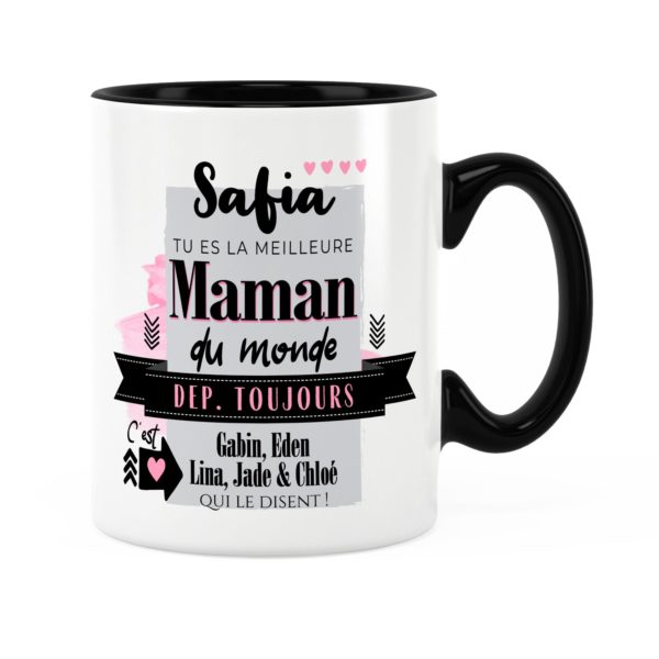 Cadeau maman | Idée cadeau de mug prénom meilleure maman